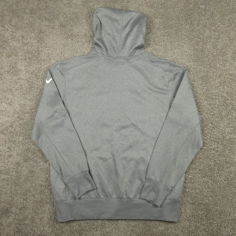 Green Bay Packers Sweater Mens Large Gray Hoodie Sweatshirt Nike Fleece NFL Team